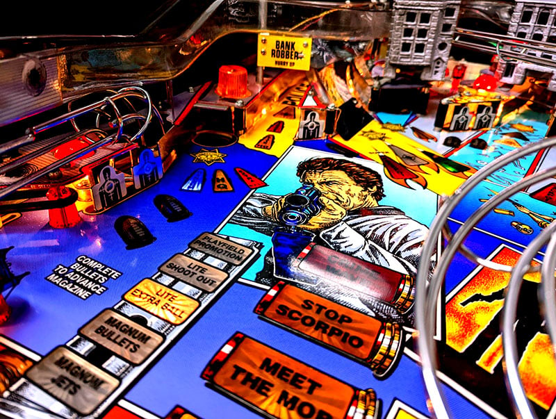 Dirty Harry Pinball Machine - Playfield Artwork